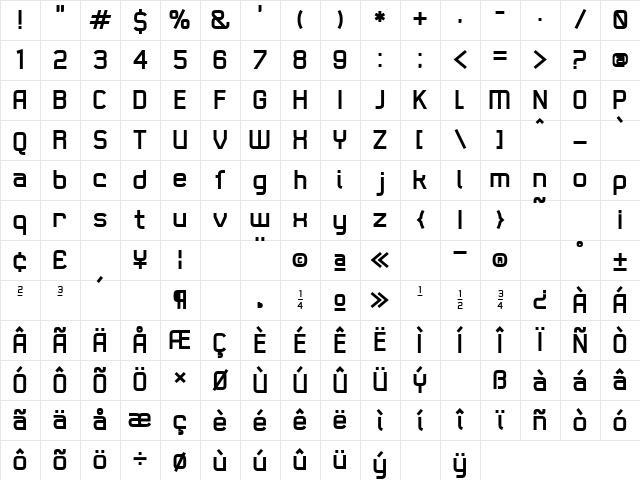 21st Black Character Map 21st Black Character Map