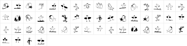 KarlasBats Regular Character Map KarlasBats Regular Character Map