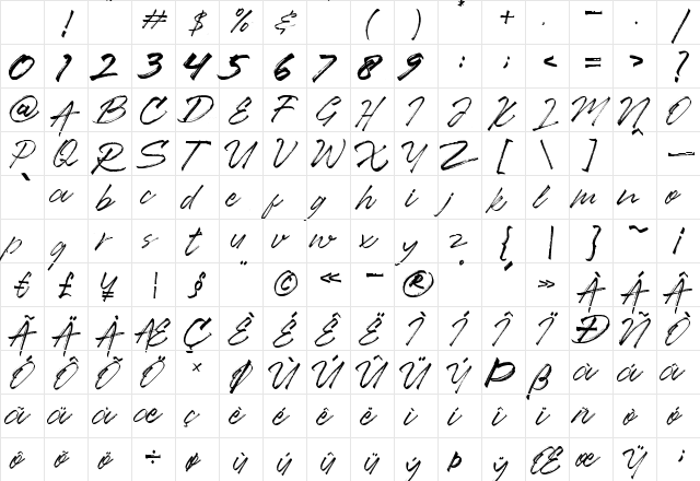 Ancient Regular Character Map Ancient Regular Character Map