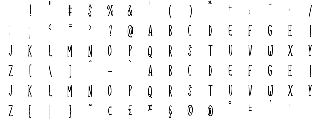 Welcome Everyday Regular Character Map