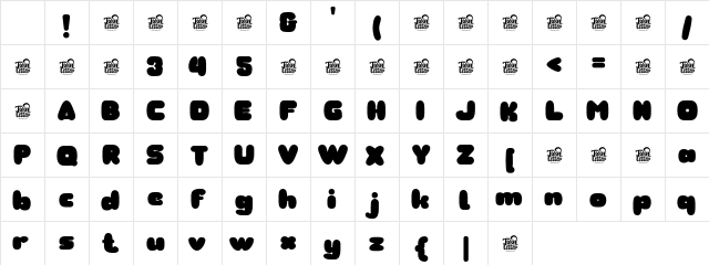 Kembol Regular Character Map