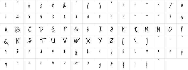 Caudia Xovier Demo Regular Character Map Caudia Xovier Demo Regular Character Map