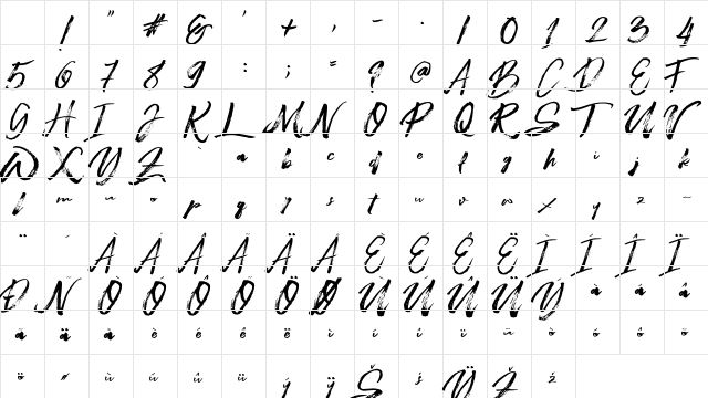 Beastmachine Regular Character Map Beastmachine Regular Character Map
