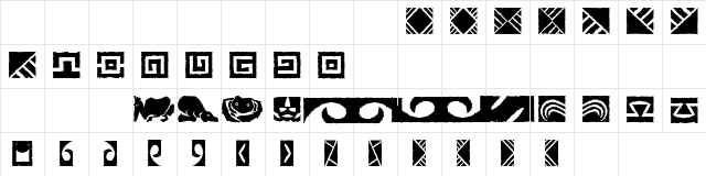 Stoned Regular Character Map Stoned Regular Character Map