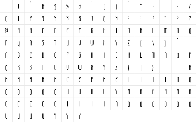Starmagic Regular Character Map Starmagic Regular Character Map