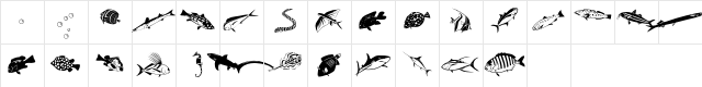 Finfont Regular Character Map Finfont Regular Character Map