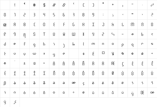 TG Honey Bold Character Map TG Honey Bold Character Map
