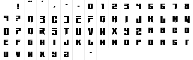 Paper Planets Regular Character Map Paper Planets Regular Character Map