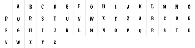 Spark Plug Serif DEMO Regular Character Map