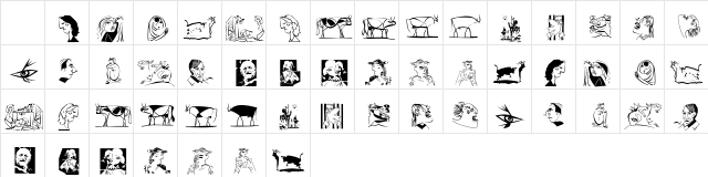 Pabloesques Regular Character Map