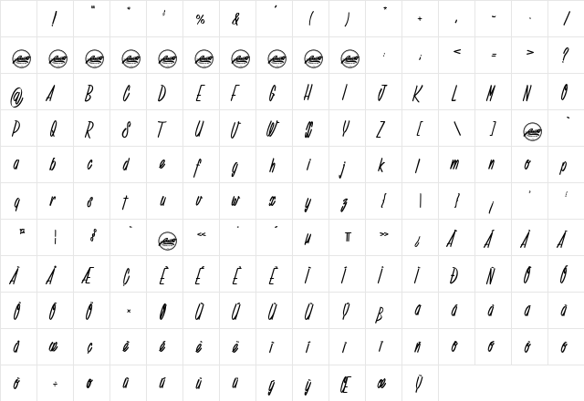 Deadline Countdown_PersonalUseOnly Regular Character Map Deadline Countdown_PersonalUseOnly Regular Character Map