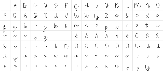 Mind Notes Demo Regular Character Map Mind Notes Demo Regular Character Map
