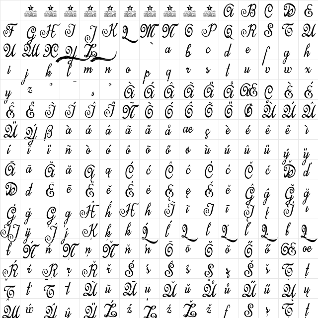 Last Frontier Personal Use Regular Character Map Last Frontier Personal Use Regular Character Map