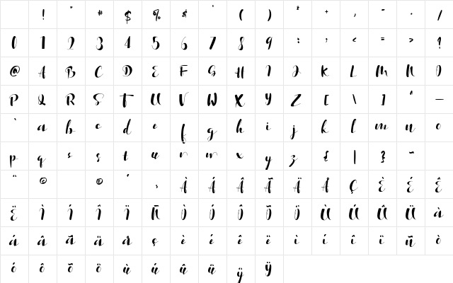 Acmedia Regular Character Map Acmedia Regular Character Map
