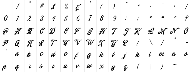 Yorkson DEMO Regular Character Map Yorkson DEMO Regular Character Map