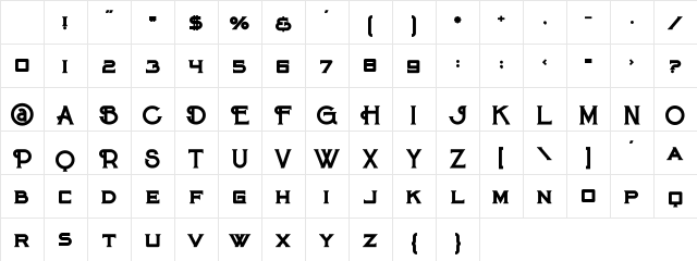 Maroon bold Regular Character Map Maroon bold Regular Character Map