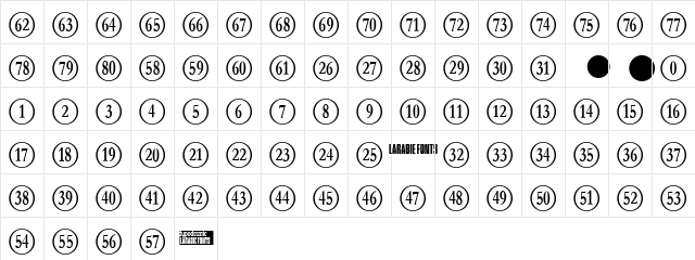 Numberpile Reversed Regular Character Map Numberpile Reversed Regular Character Map