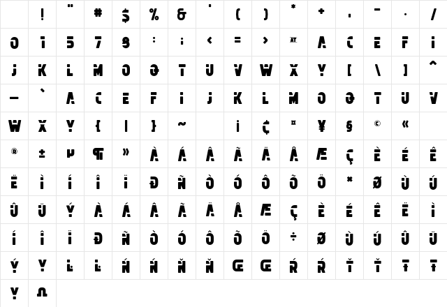 Michelangelo FREE Character Map Michelangelo FREE Character Map