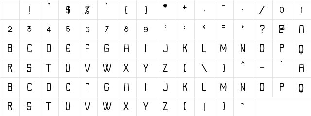 Loka Regular Character Map
