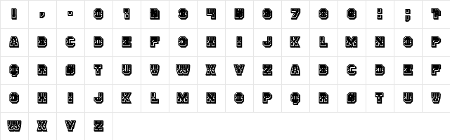 Enemy 3D Filled Regular Character Map