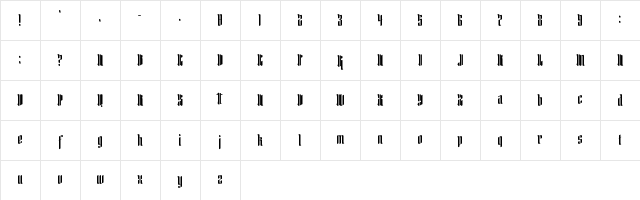 Frostletter Regular Character Map Frostletter Regular Character Map