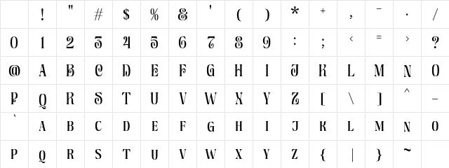 Aromatic Dream Demo Regular Character Map Aromatic Dream Demo Regular Character Map