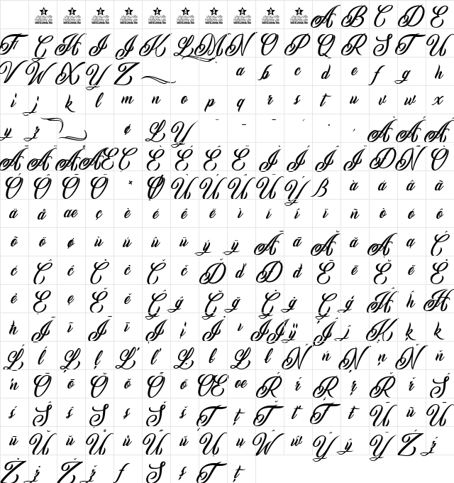 Inked Skin Personal Use Regular Character Map Inked Skin Personal Use Regular Character Map