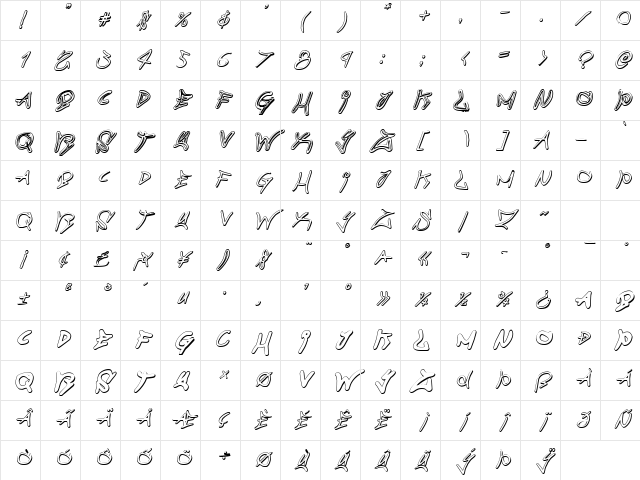Graffiti Street 3D Italic Italic Character Map Graffiti Street 3D Italic Italic Character Map