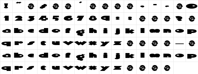Gamble Regular Character Map