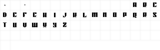 Kahnstruct Regular Character Map