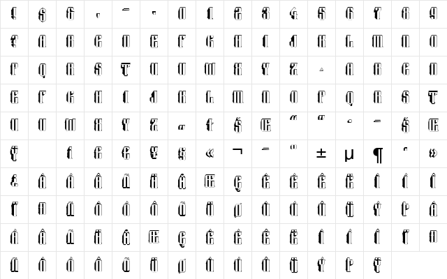a_Harder3d Regular Character Map a_Harder3d Regular Character Map