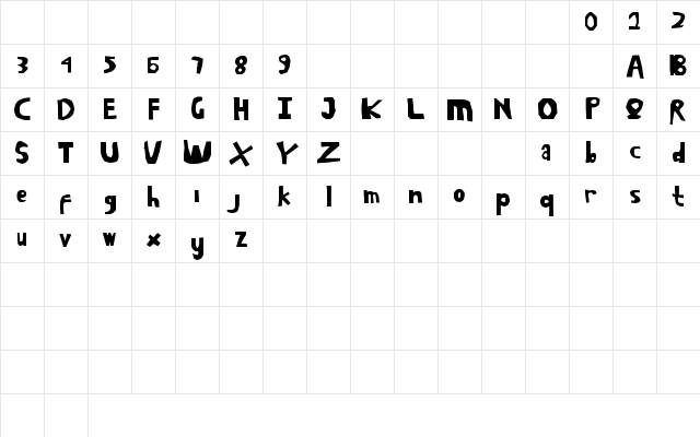 Skitcut Regular Character Map Skitcut Regular Character Map