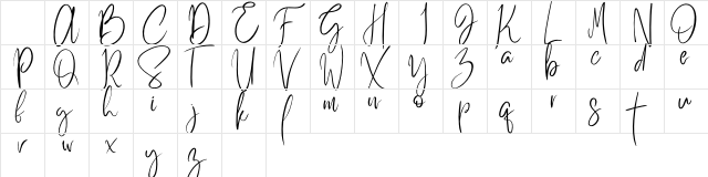 Better Saturday Regular Character Map