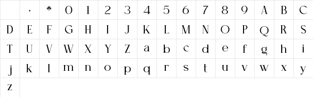 Cellofy Regular Character Map Cellofy Regular Character Map