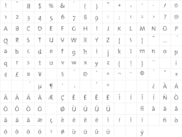 NebulaeFine Medium Character Map NebulaeFine Medium Character Map