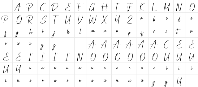 Pandemi Demo Regular Character Map Pandemi Demo Regular Character Map
