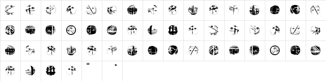 EclectHeads Regular Character Map EclectHeads Regular Character Map
