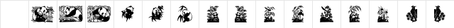 Panda Regular Character Map Panda Regular Character Map
