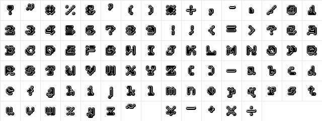 PANDA ERogo Character Map