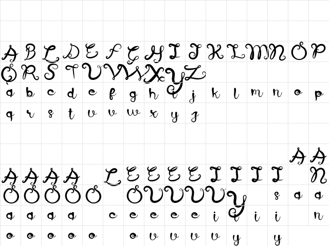 Blueberry Jam Free For Personal Regular Character Map