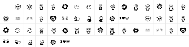 Pandamonium Regular Character Map Pandamonium Regular Character Map