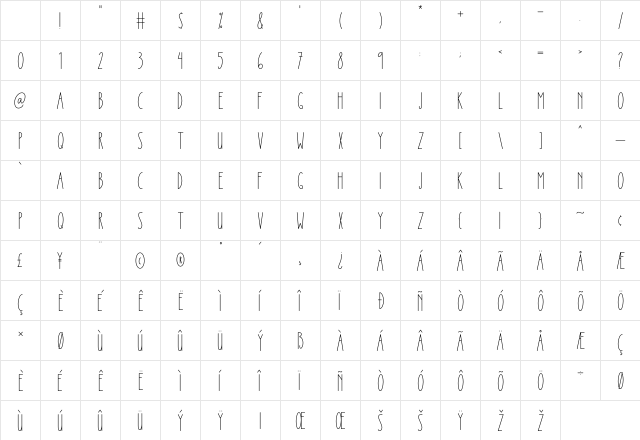 Winter Princess Regular Character Map Winter Princess Regular Character Map