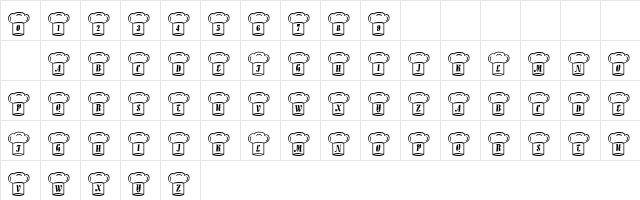 101! Le Font Chef II Regular Character Map