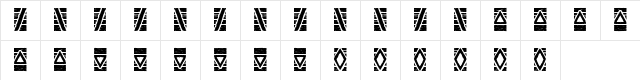 Stoned Regular Character Map Stoned Regular Character Map