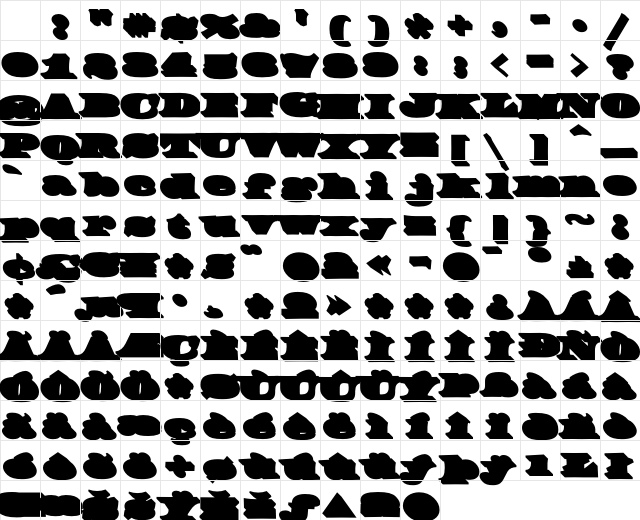 FederalTwelve Bevel Character Map FederalTwelve Bevel Character Map