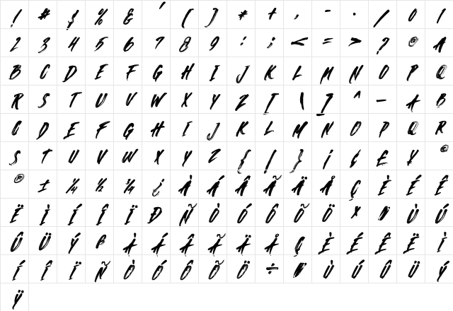 Against SVG Italic Italic Character Map Against SVG Italic Italic Character Map