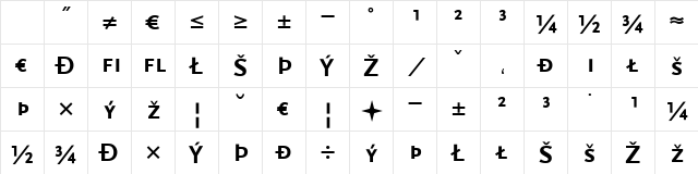 Scala Sans Bold Character Map Scala Sans Bold Character Map