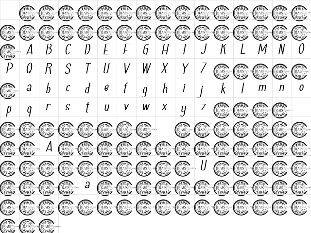 Haiesley Sans Demo Italic Character Map
