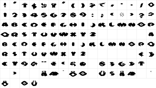 KlitschKOtiquaRound Regular Character Map