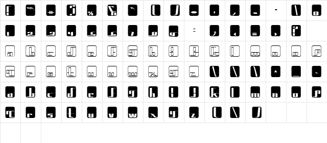 paper chase 2 blocked inside Character Map